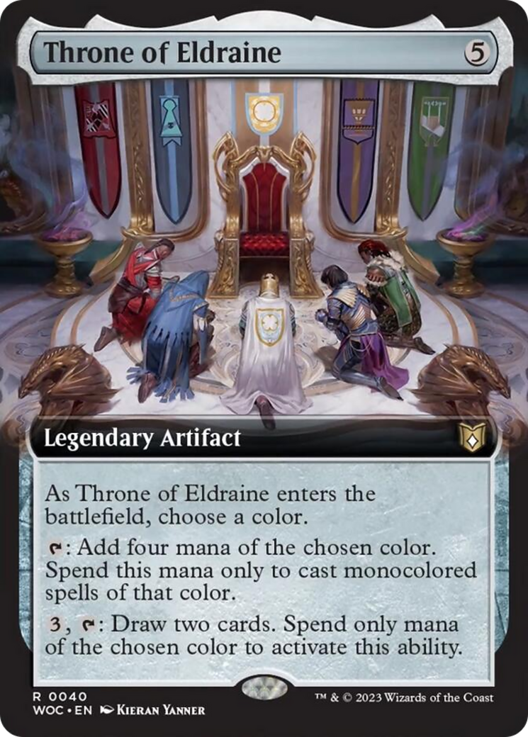 Throne of Eldraine (Extended Art) [Wilds of Eldraine Commander] | Good Games North