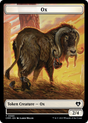 Phyrexian Golem // Ox Double-Sided Token [Commander Masters Tokens] | Good Games North