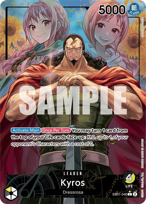 Kyros EB01-040 (Extra Booster: Memorial Collection)  - Alternate Art Foil | Good Games North