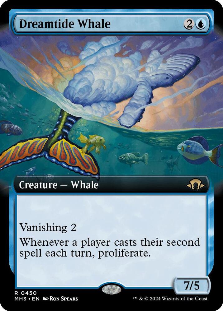 Dreamtide Whale 450/319 (Modern Horizons 3)  - Extended Art | Good Games North