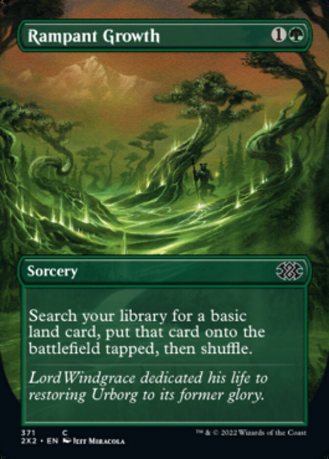 Rampant Growth (Borderless Alternate Art) [Double Masters 2022] | Good Games North