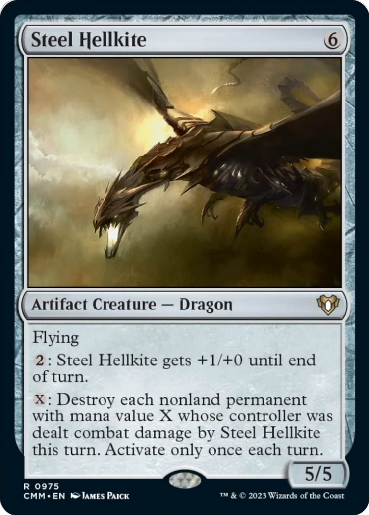 Steel Hellkite [Commander Masters] | Good Games North