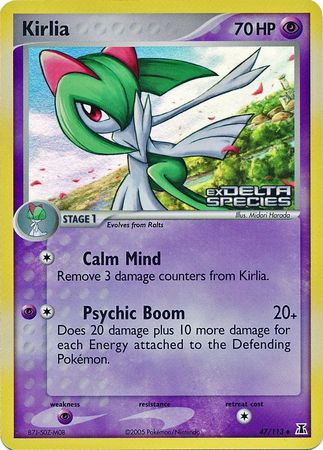 Kirlia (47/113) (Stamped) [EX: Delta Species] | Good Games North