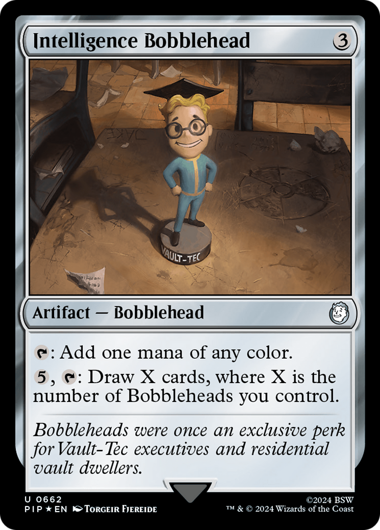 Intelligence Bobblehead (Surge Foil) [Fallout] | Good Games North