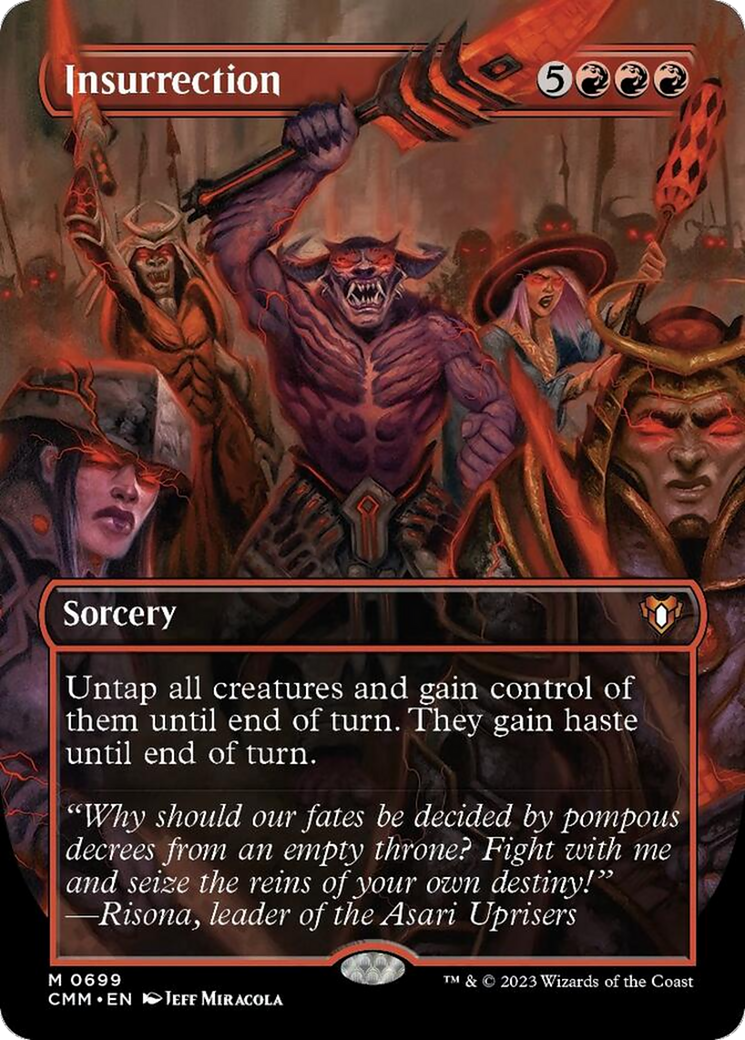Insurrection (Borderless Alternate Art) [Commander Masters] | Good Games North