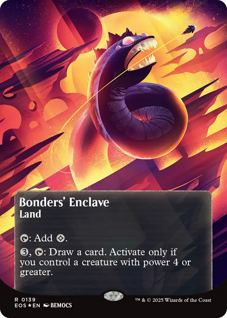 Bonders' Enclave (0136) (Borderless) (Galaxy Foil) [Edge of Eternities: Stellar Sights] | Good Games North