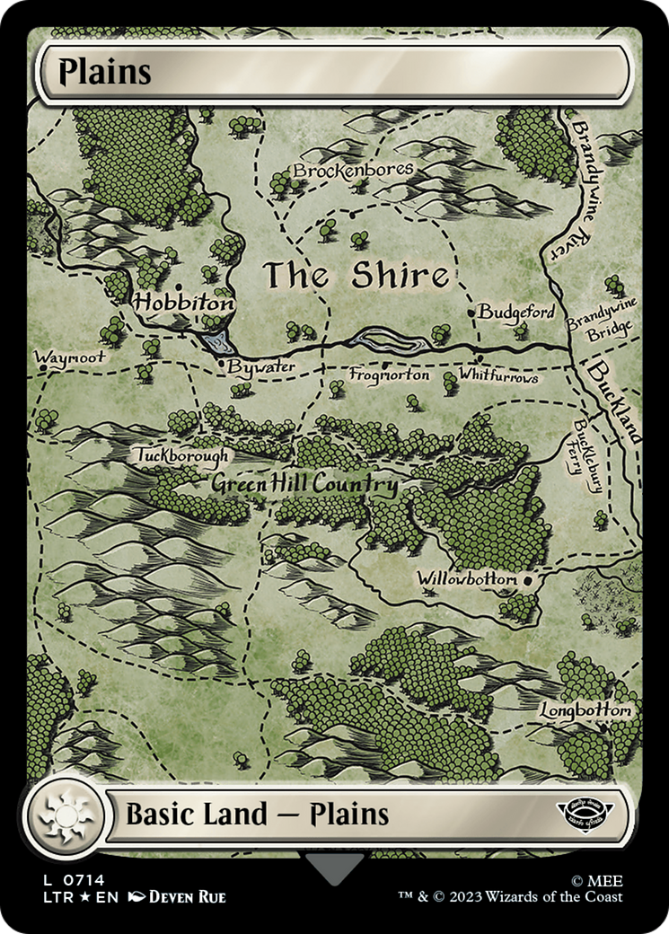 Plains (0714) (Surge Foil) [The Lord of the Rings: Tales of Middle-Earth] | Good Games North
