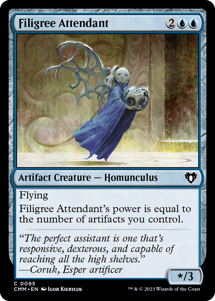 Filigree Attendant [Commander Masters] | Good Games North
