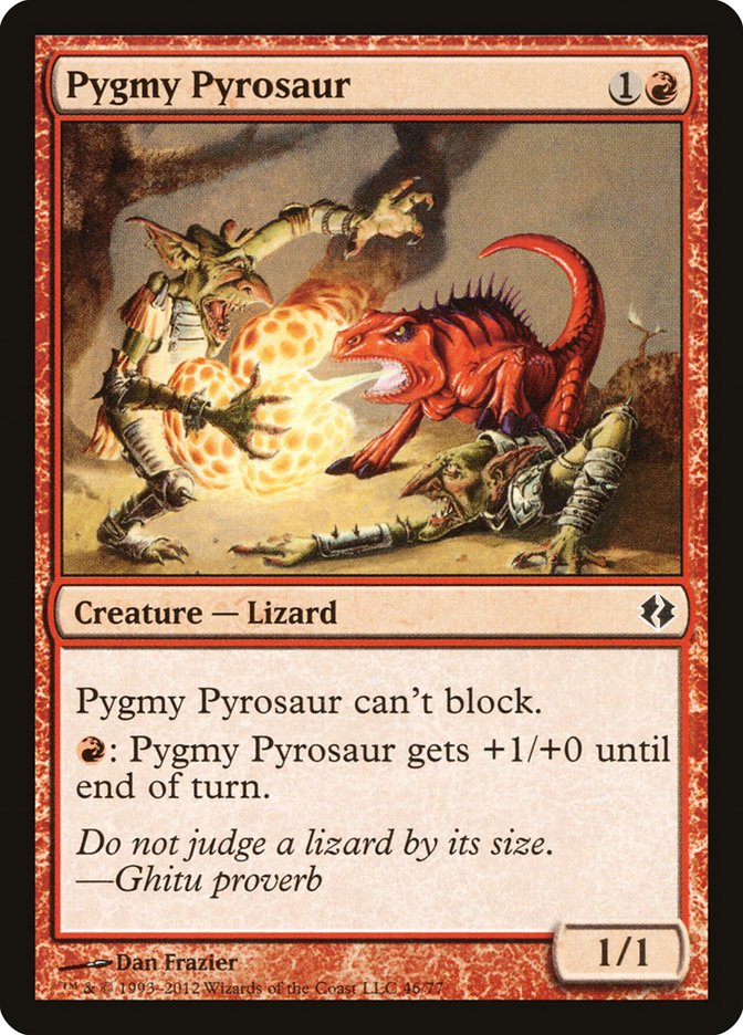 Pygmy Pyrosaur [Duel Decks: Venser vs. Koth] | Good Games North