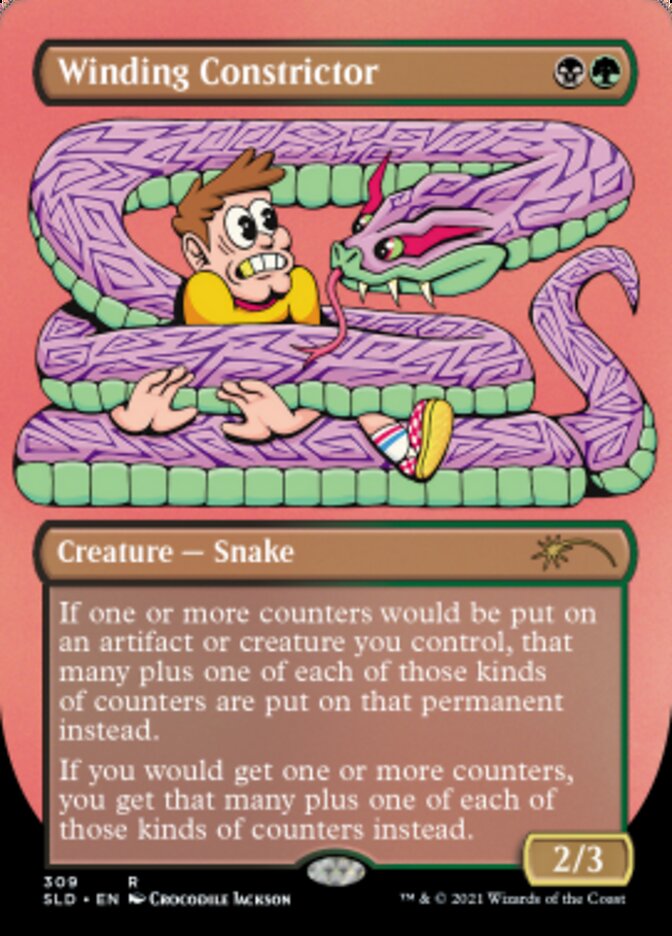 Winding Constrictor (Borderless) [Secret Lair Drop Series] | Good Games North