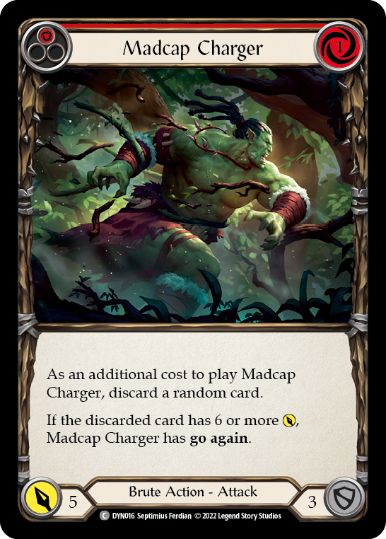Madcap Charger (Red) [DYN016] (Dynasty)  Rainbow Foil | Good Games North
