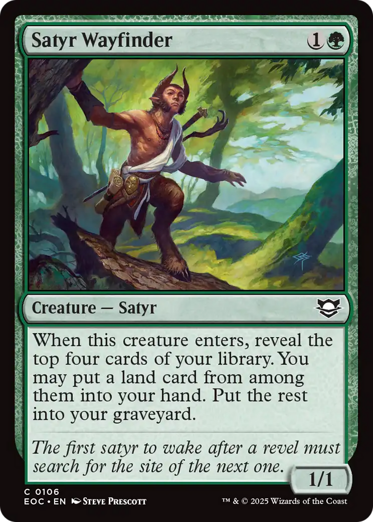 Satyr Wayfinder [Edge of Eternities Commander] | Good Games North