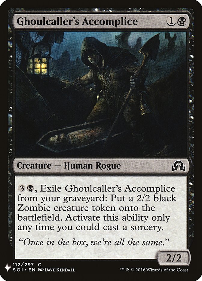 Ghoulcaller's Accomplice [Mystery Booster] | Good Games North