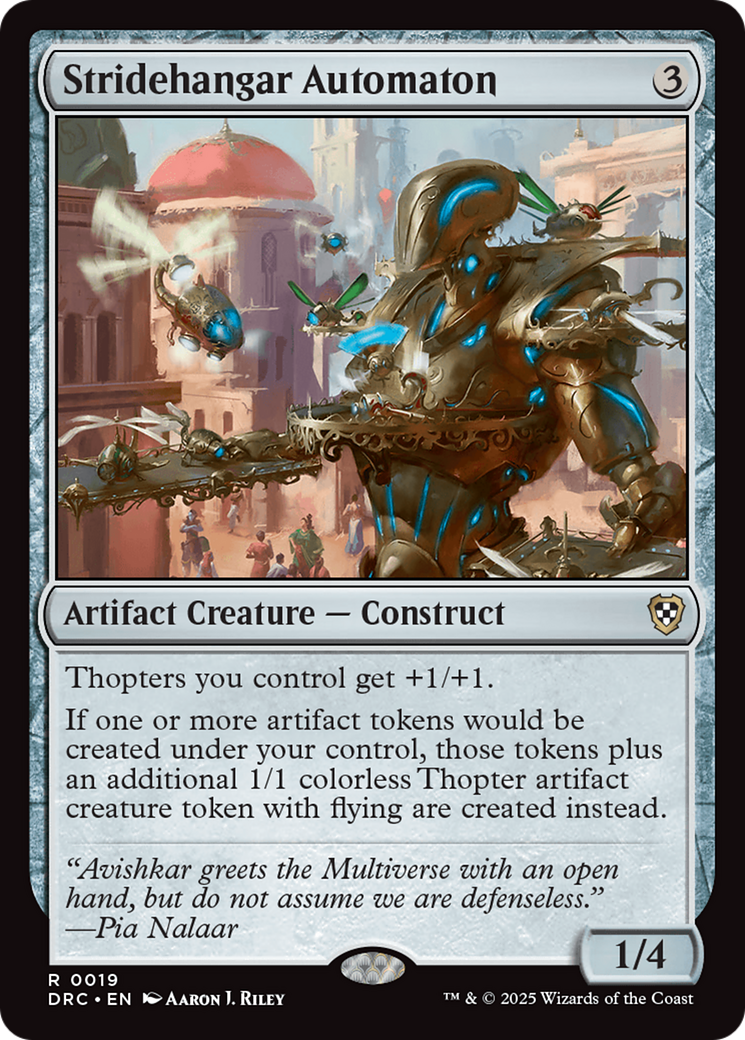 Stridehangar Automaton [Aetherdrift Commander] | Good Games North