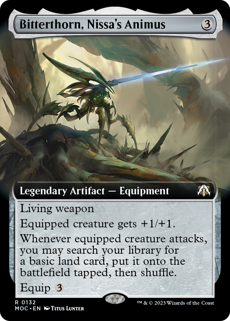 Bitterthorn, Nissa's Animus (Extended Art) [March of the Machine Commander] | Good Games North