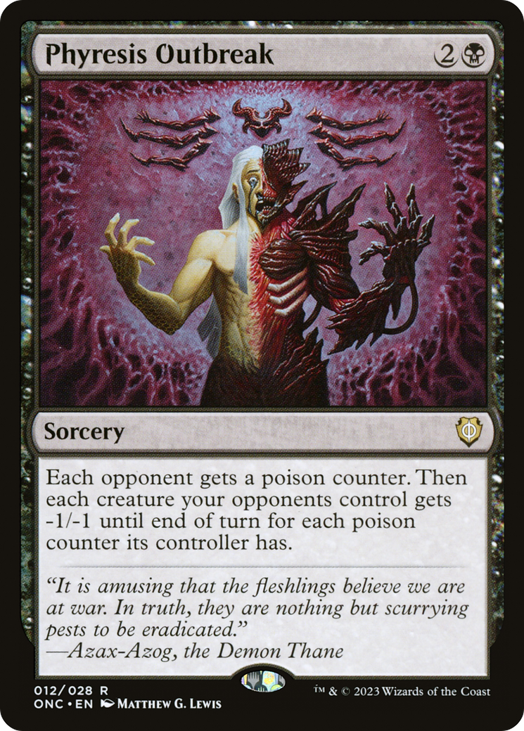 Phyresis Outbreak [Phyrexia: All Will Be One Commander] | Good Games North