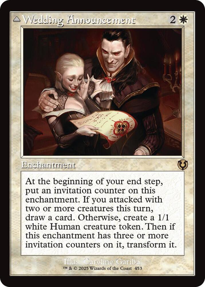 Wedding Announcement Retro Frame (Innistrad Remastered)  - Foil | Good Games North