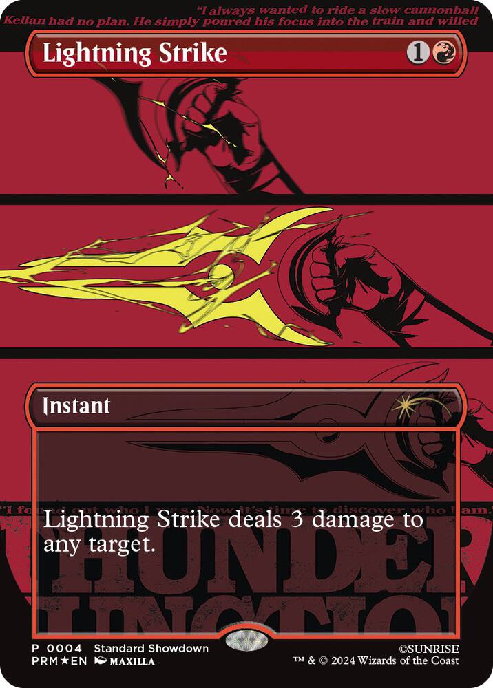 Lightning Strike 4 (Standard Showdown Promos)  - Borderless Foil | Good Games North