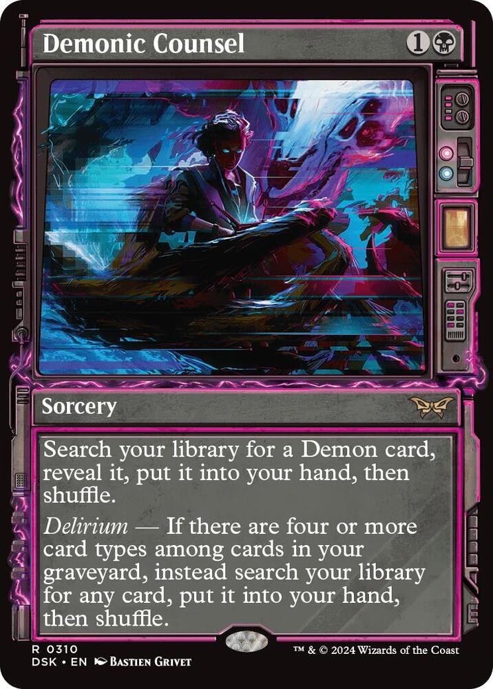 Demonic Counsel Showcase (Duskmourn: House of Horror)  - Foil | Good Games North