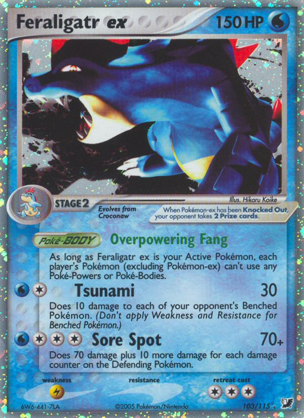 Feraligatr ex (103/115) [EX: Unseen Forces] | Good Games North