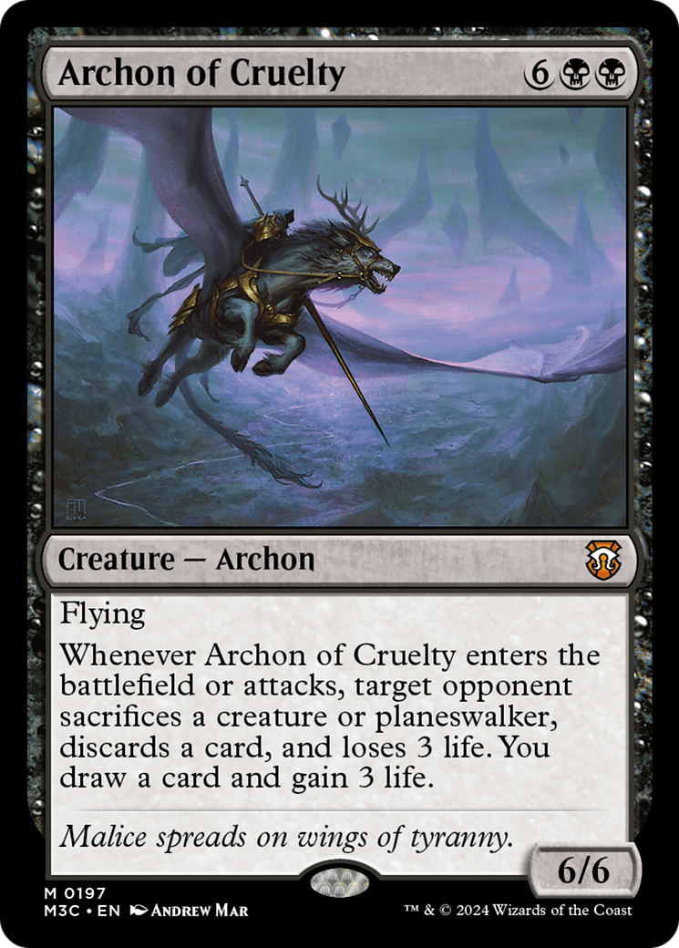 Archon of Cruelty [Modern Horizons 3 Commander] | Good Games North