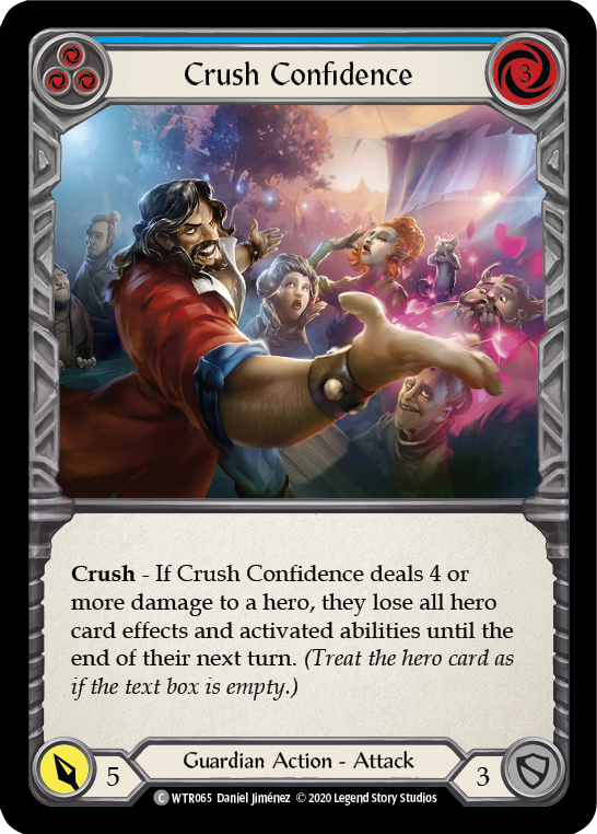 Crush Confidence (Blue) [U-WTR065] (Welcome to Rathe Unlimited)  Unlimited Normal | Good Games North