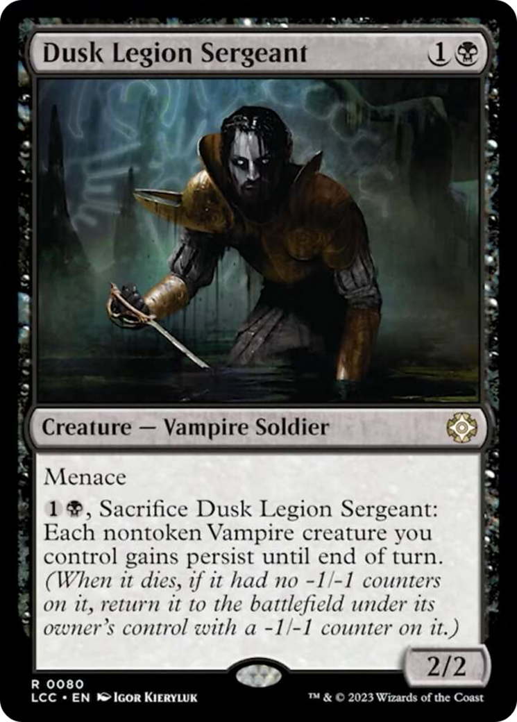 Dusk Legion Sergeant [The Lost Caverns of Ixalan Commander] | Good Games North