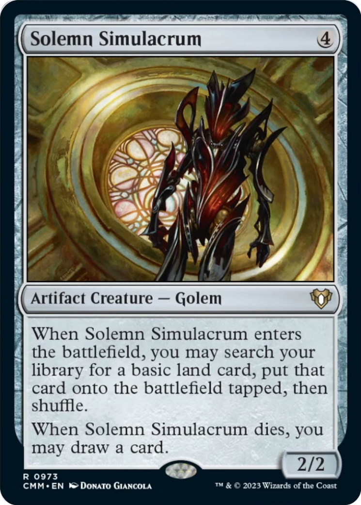Solemn Simulacrum [Commander Masters] | Good Games North