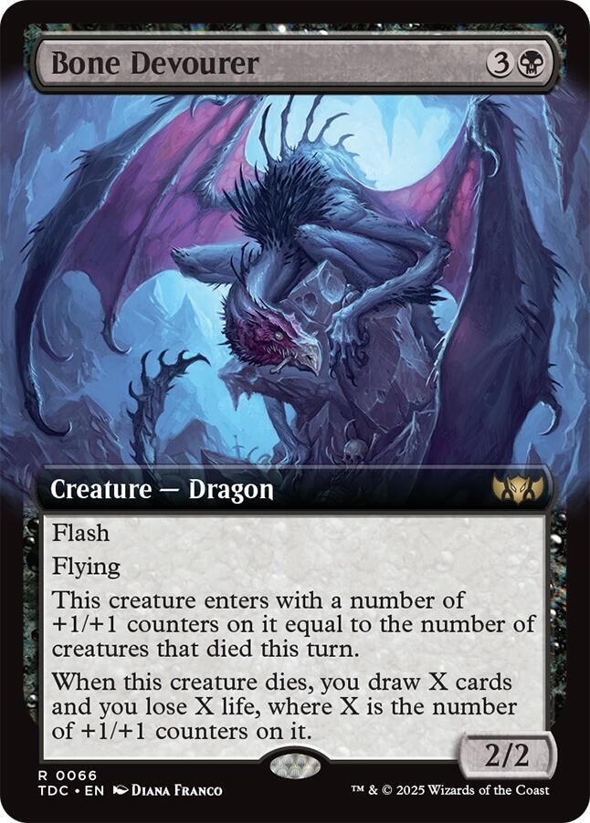 Bone Devourer Extended Art 66 (Commander: Tarkir: Dragonstorm)  | Good Games North