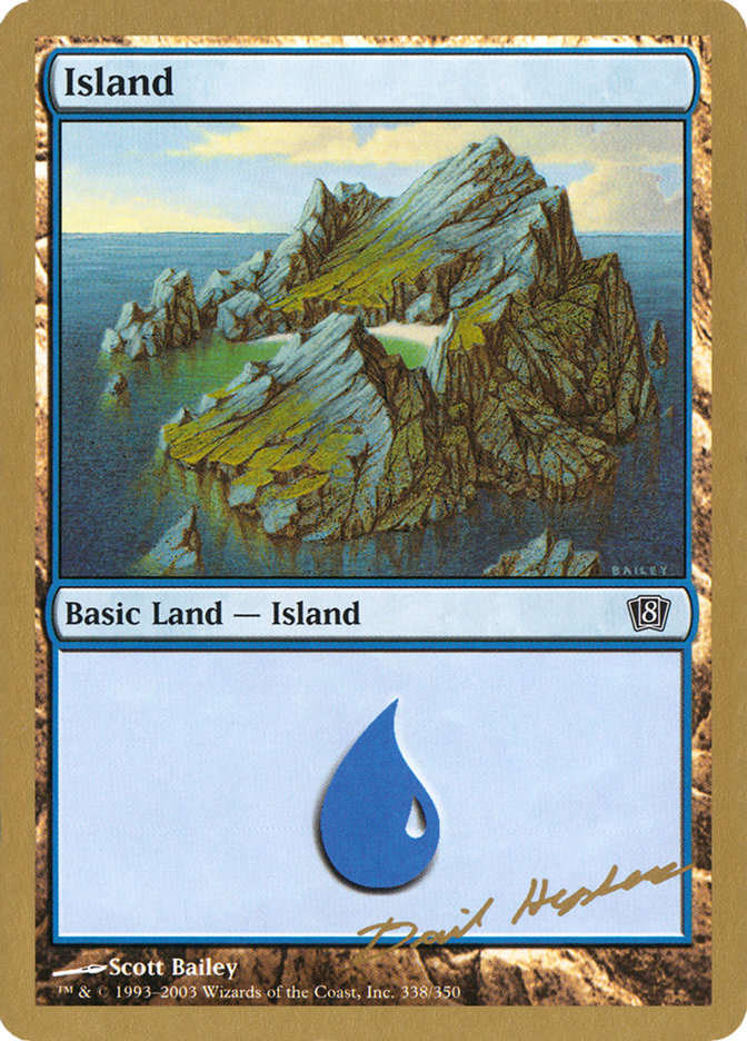 Island (dh338) (Dave Humpherys) [World Championship Decks 2003] | Good Games North