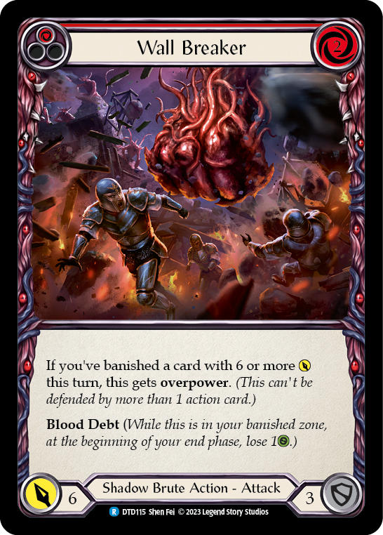 Wall Breaker (Red) [DTD115] (Dusk Till Dawn)  Rainbow Foil | Good Games North