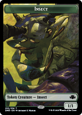 Insect Token [Dominaria Remastered Tokens] | Good Games North