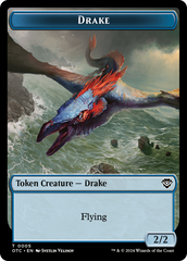 Boar // Drake Double-Sided Token [Outlaws of Thunder Junction Commander Tokens] | Good Games North