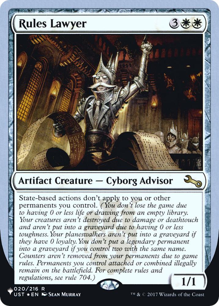 Rules Lawyer 7/62 (The List Reprints)  - Foil | Good Games North