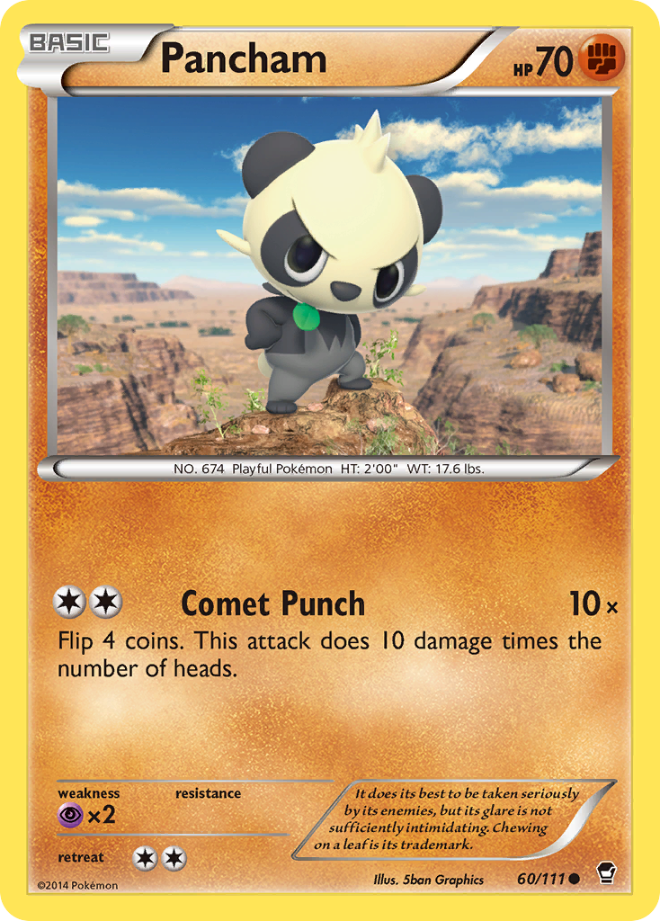Pancham (60/111) [XY: Furious Fists] | Good Games North