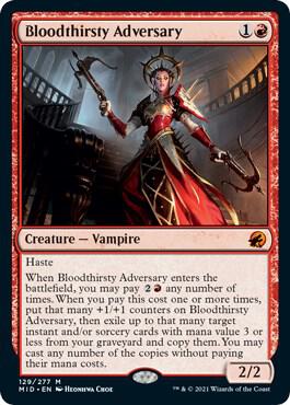 Bloodthirsty Adversary (Innistrad: Midnight Hunt)  - Foil | Good Games North