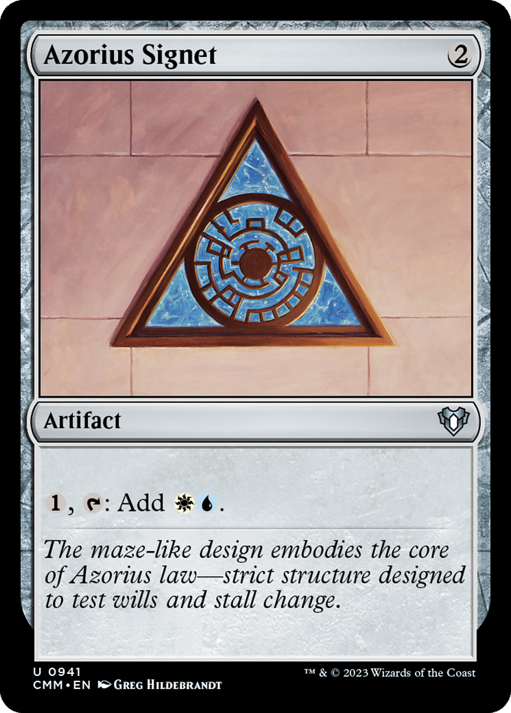 Azorius Signet [Commander Masters] | Good Games North