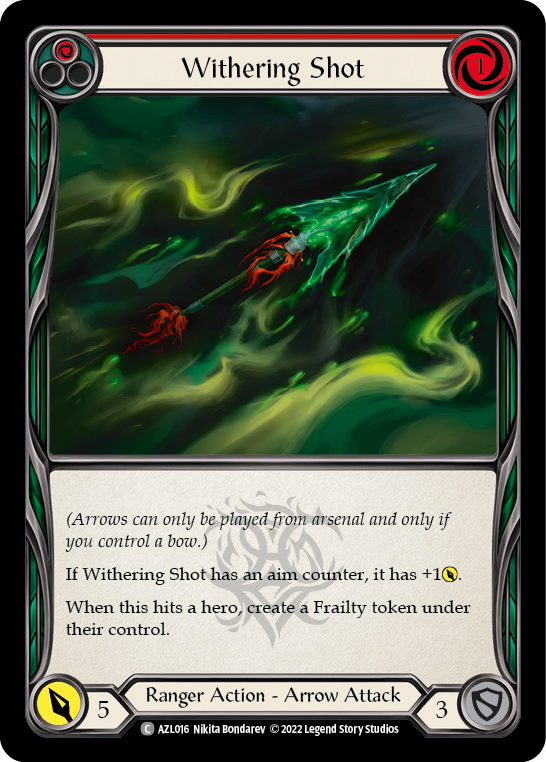 Withering Shot (Red) [AZL016] (Outsiders Azalea Blitz Deck) | Good Games North