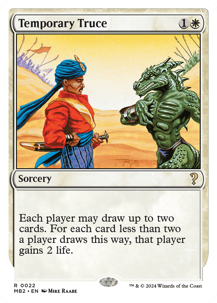 Temporary Truce (White Border) [Mystery Booster 2] | Good Games North