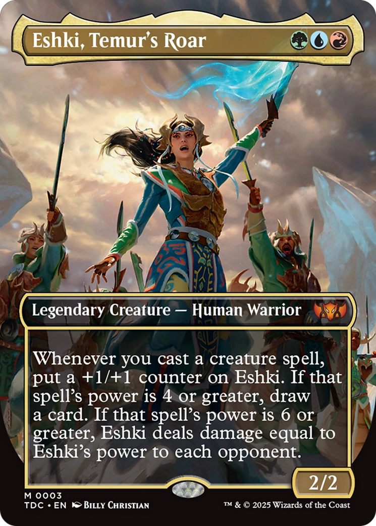 Eshki, Temur's Roar (Borderless) [Tarkir: Dragonstorm Commander] | Good Games North
