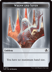 Treefolk // Emblem - Wrenn and Seven Double-Sided Token [Innistrad Remastered Tokens] | Good Games North