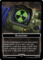 Radiation // Human Soldier Double-Sided Token [Fallout Tokens] | Good Games North