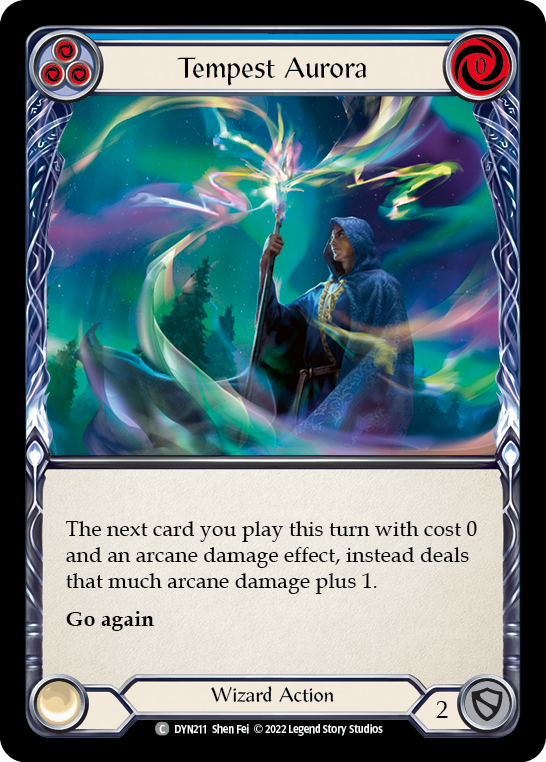 Tempest Aurora (Blue) [DYN211] (Dynasty)  Rainbow Foil | Good Games North