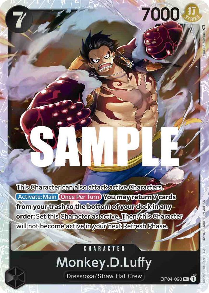 Monkey.D.Luffy OP04-090 (Kingdoms of Intrigue)  - Foil | Good Games North