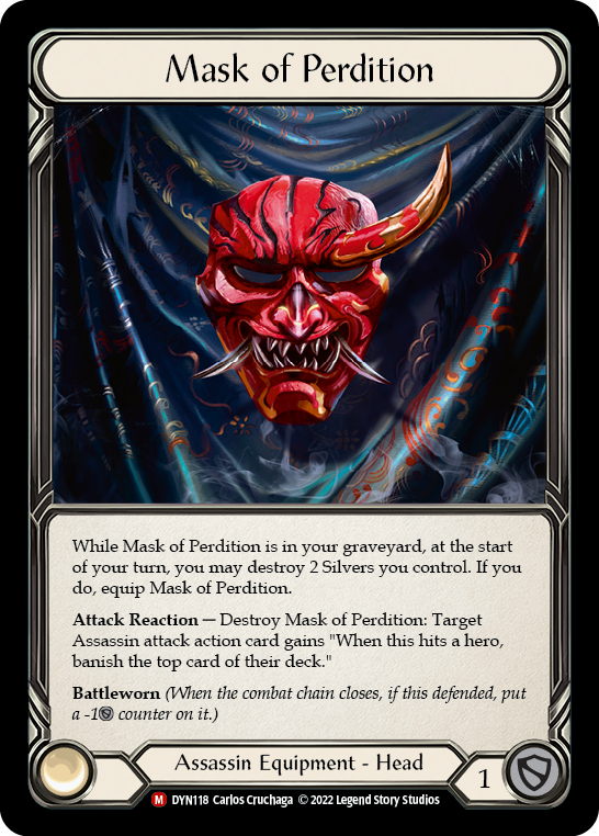 Mask of Perdition [DYN118] (Dynasty)  Rainbow Foil | Good Games North