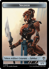 Drake // Soldier (0026) Double-Sided Token [Outlaws of Thunder Junction Commander Tokens] | Good Games North