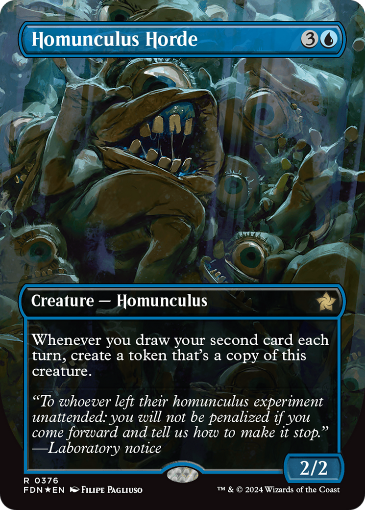 Homunculus Horde (Borderless) (Mana Foil) [Foundations] | Good Games North