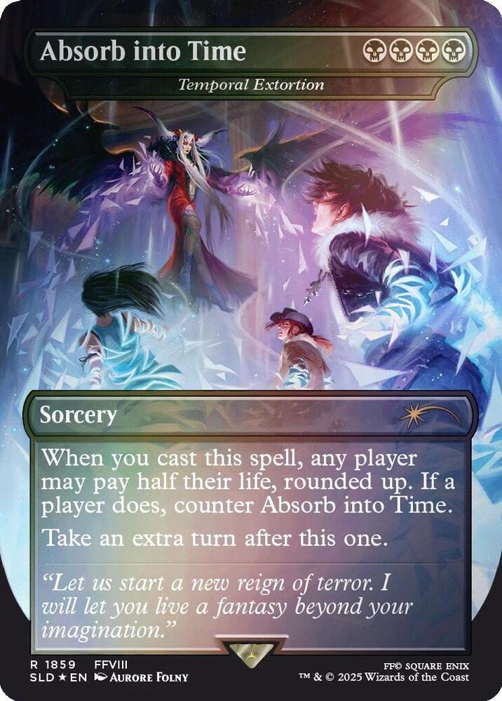 Absorb into Time Temporal Extortion Rainbow Foil (Secret Lair Drop Series)  - undefined | Good Games North