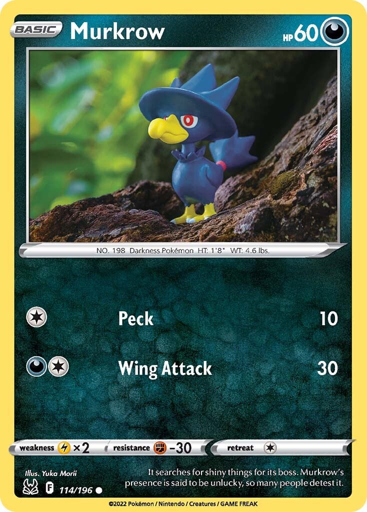 Murkrow (114/196) [Sword & Shield: Lost Origin] | Good Games North