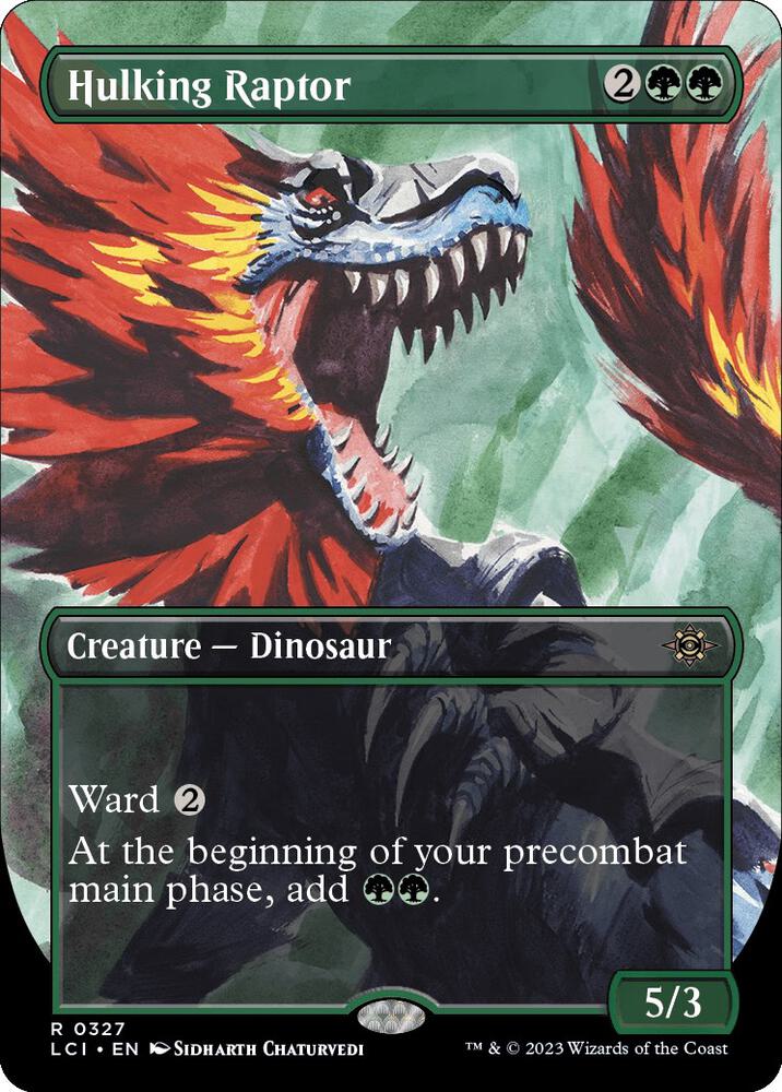 Hulking Raptor 327/291 (The Lost Caverns of Ixalan)  - Borderless | Good Games North